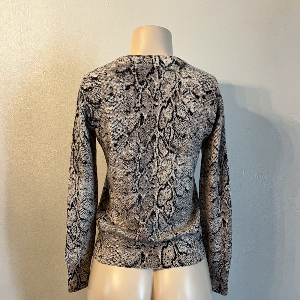 Equipment Python Shane Crew Cashmere Sweater Snak… - image 6